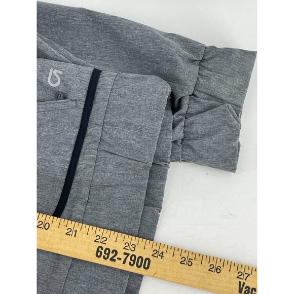 Gap Fit Men's Active Wear Running Gray Long Sleeve Zip Jacket Wind Breaker Med - Picture 7 of 8